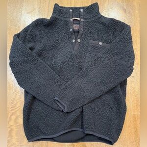The Normal Brand Black Fleece Jacket